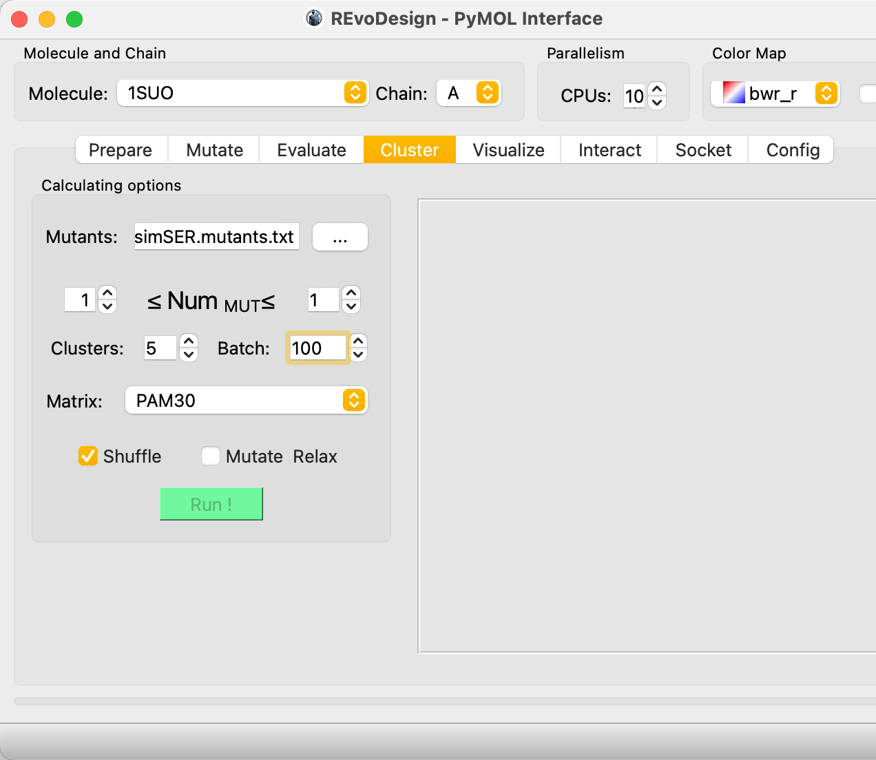 Cluster settings