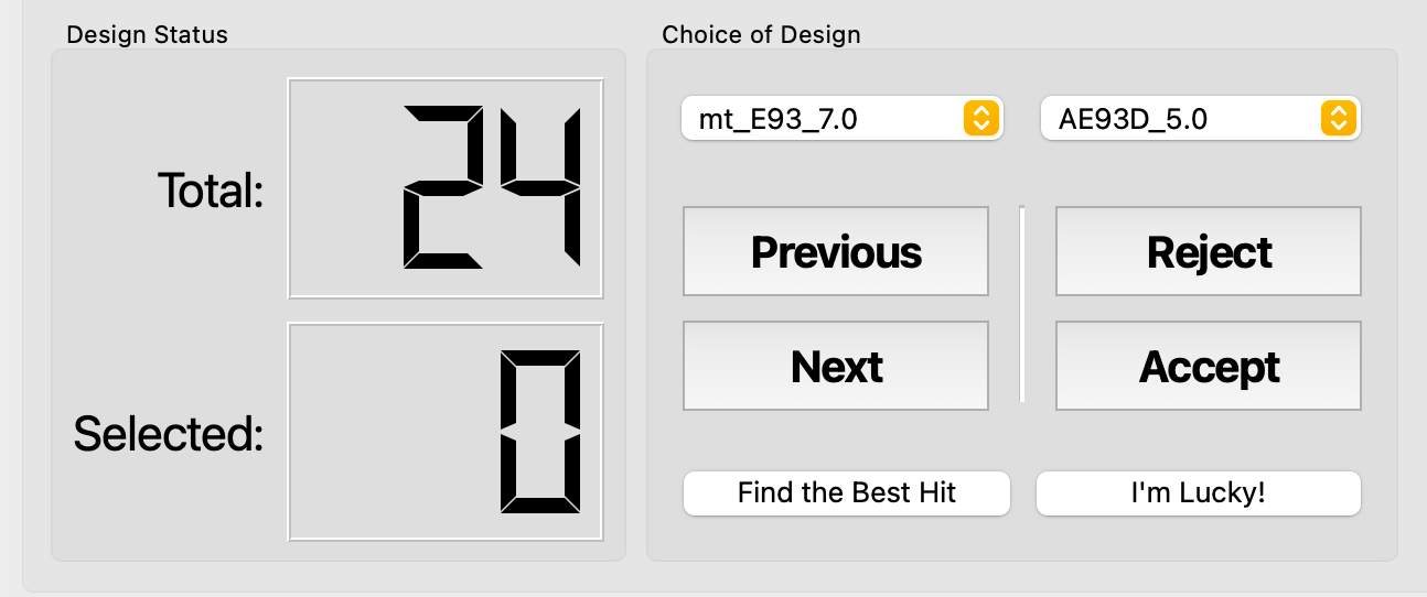 Evaluate — status display